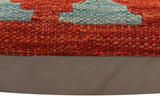 Boho Chic Foley Turkish Hand-Woven Kilim Pillow