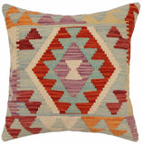 Rustic Kane Turkish Hand-Woven Kilim Pillow