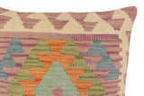 handmade Traditional Pillow Purple Blue Hand-Woven SQUARE 100% WOOL  Hand woven turkish pillow  PILLOW