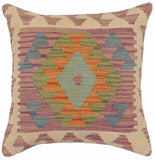 Rustic Willis Turkish Hand-Woven Kilim Pillow