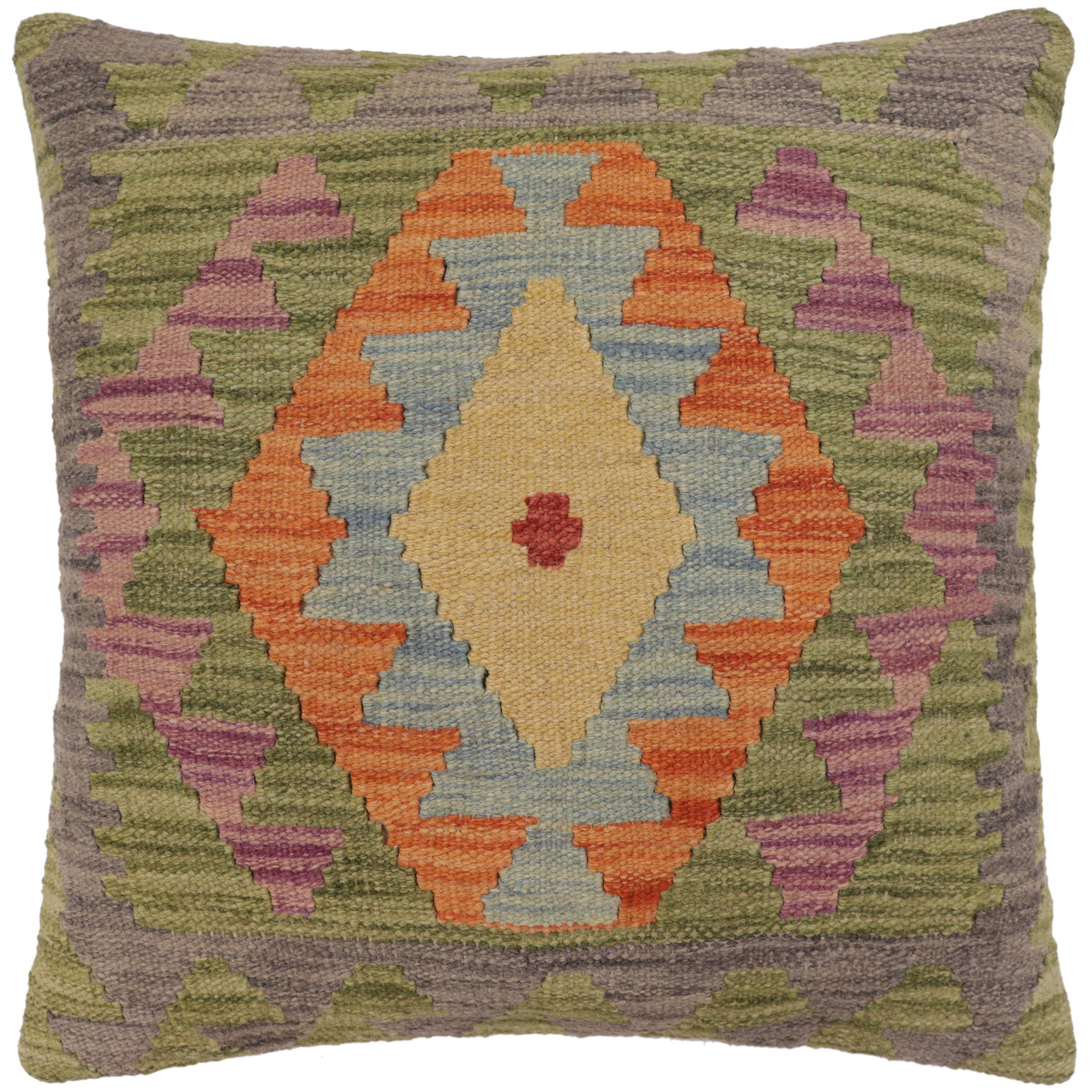 Tribal Miller Turkish Hand-Woven Kilim Pillow