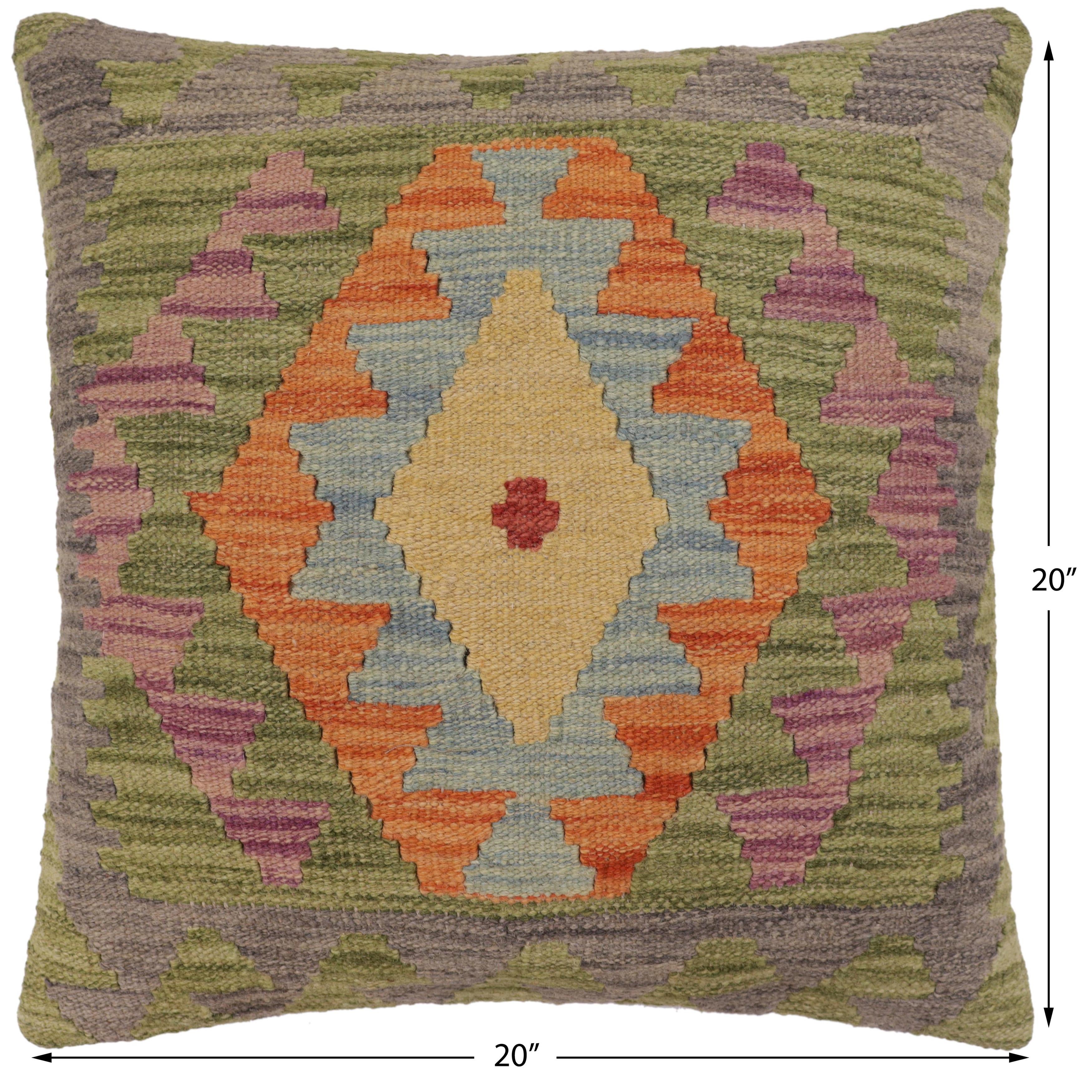 Tribal Miller Turkish Hand-Woven Kilim Pillow