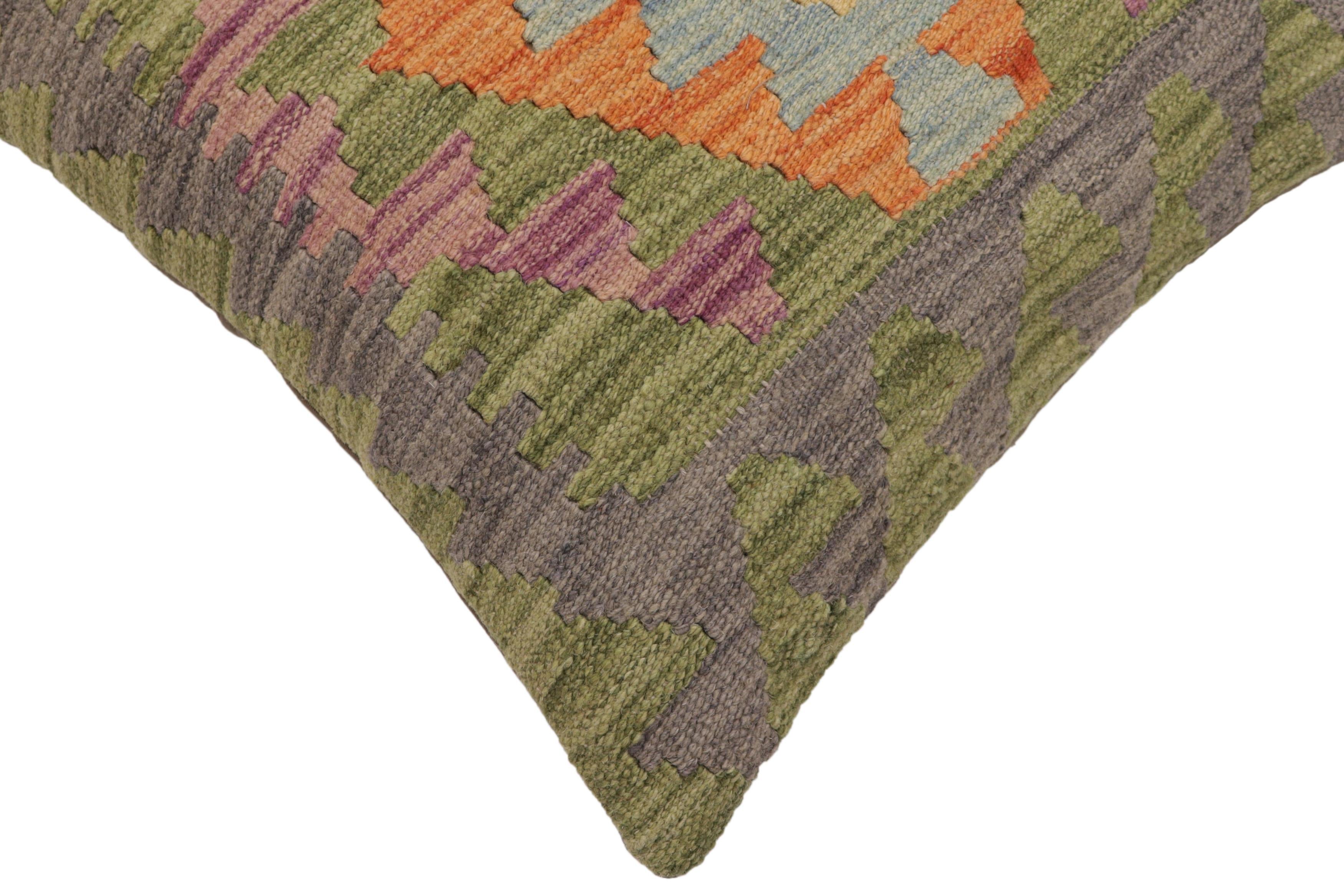 Tribal Miller Turkish Hand-Woven Kilim Pillow