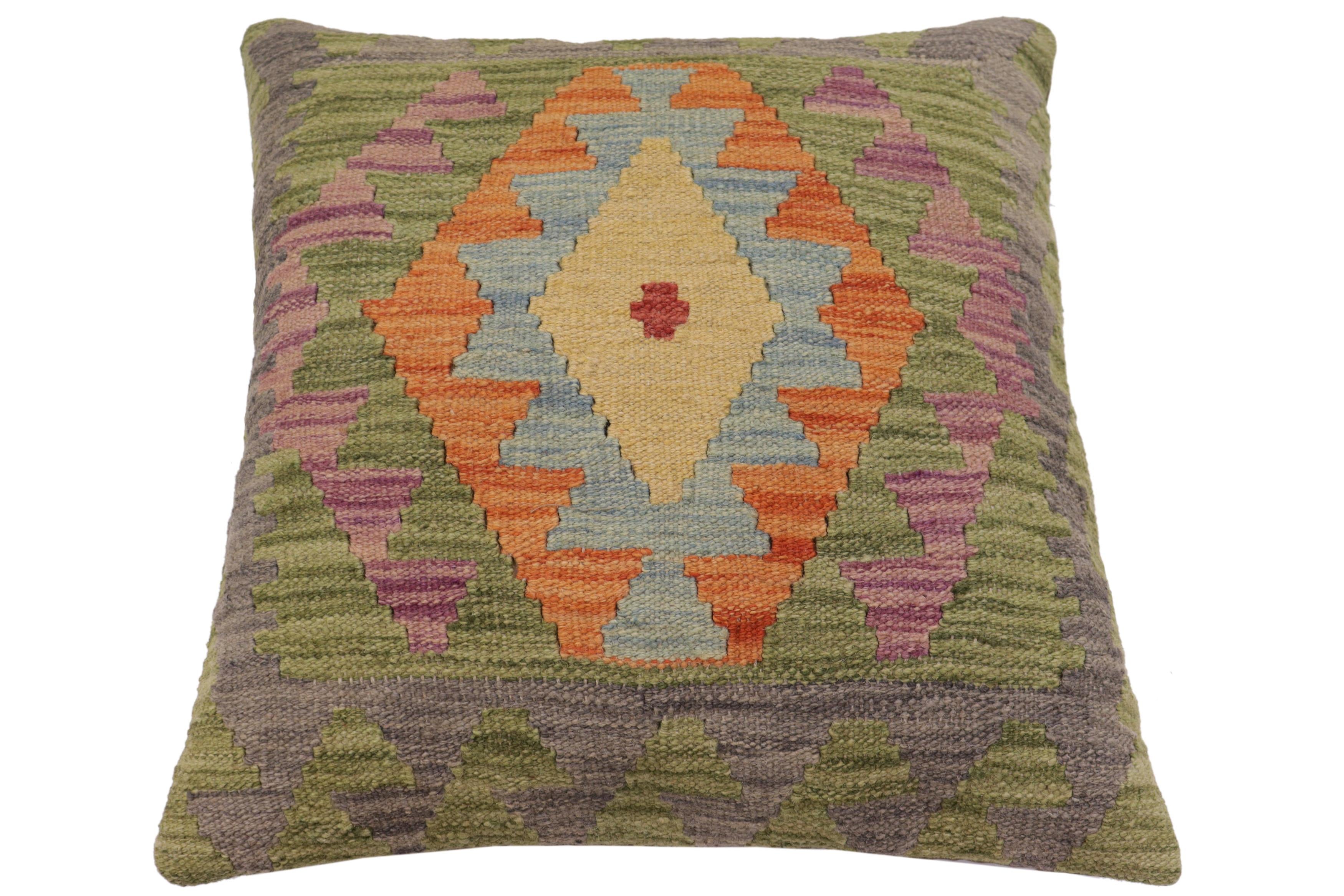Tribal Miller Turkish Hand-Woven Kilim Pillow