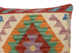 handmade Traditional Pillow Red Beige Hand-Woven SQUARE 100% WOOL  Hand woven turkish pillow  PILLOW