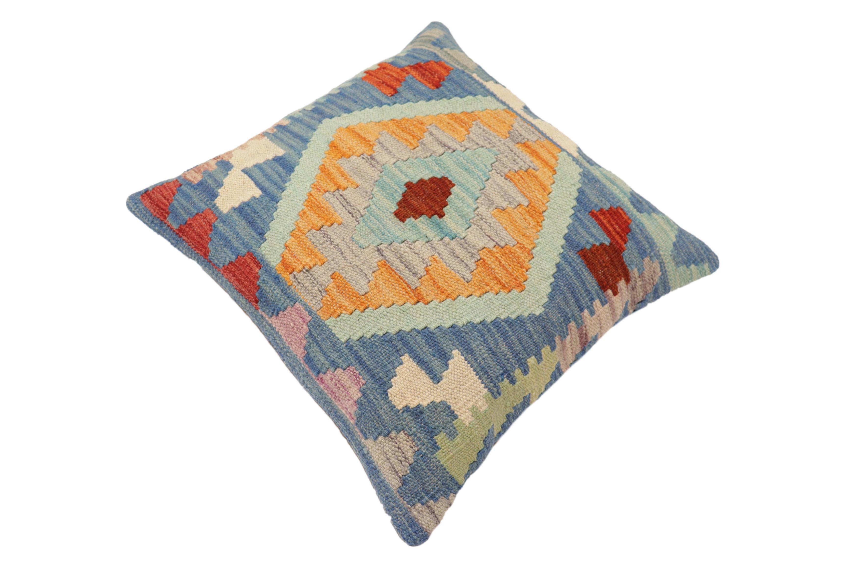 Southwestern Gross Turkish Hand-Woven Kilim Pillow