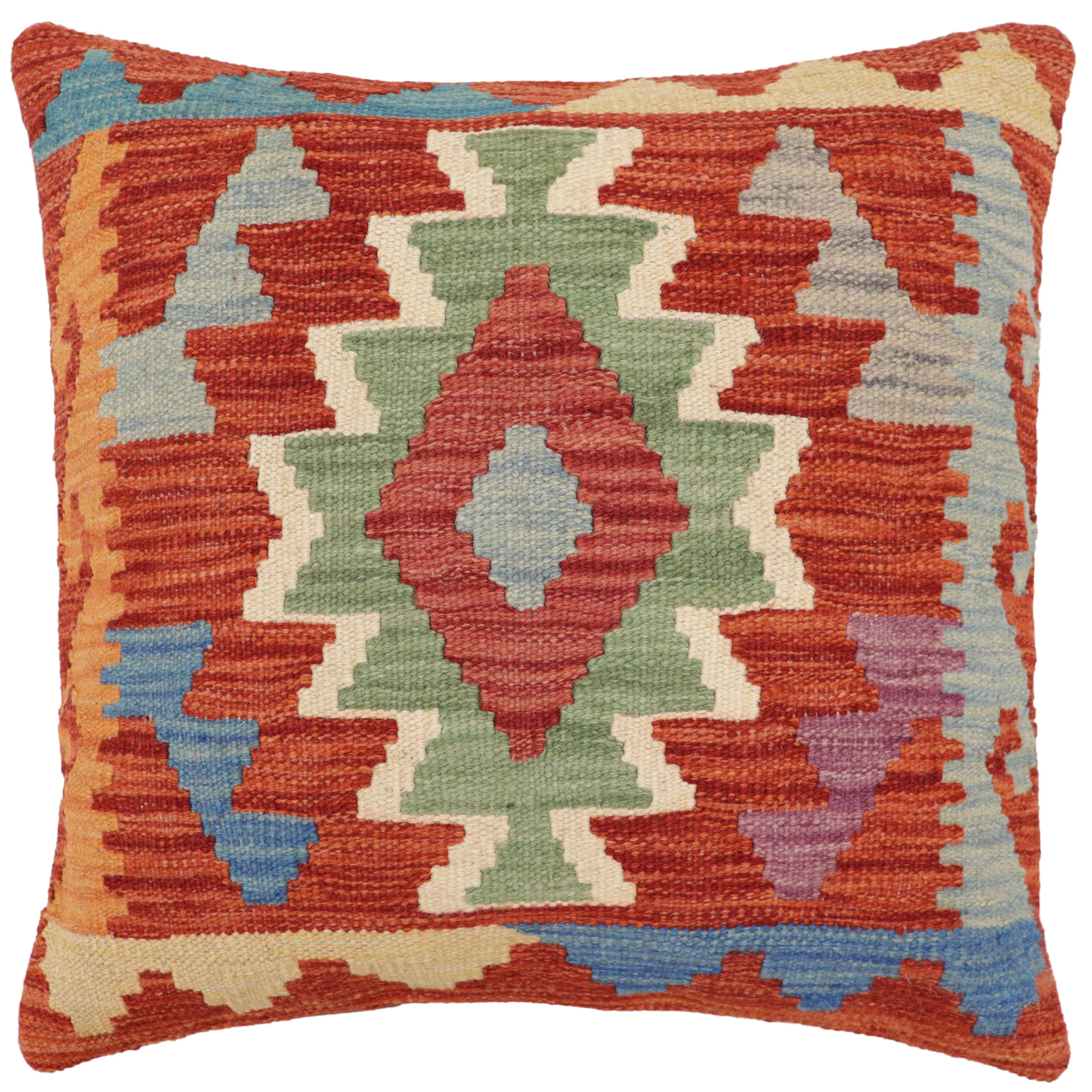 Bohemian Mcknight Turkish Hand-Woven Kilim Pillow