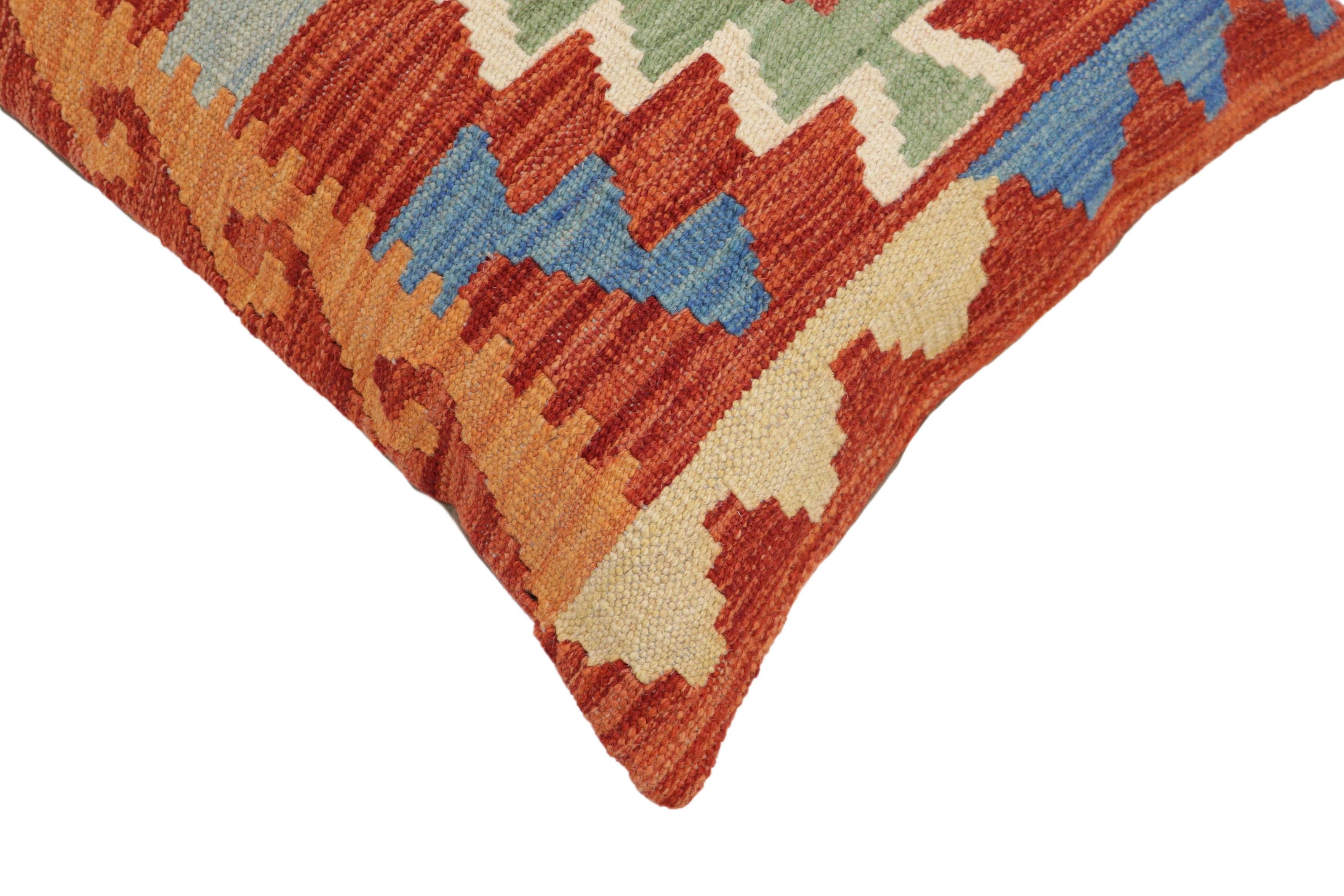 Bohemian Mcknight Turkish Hand-Woven Kilim Pillow