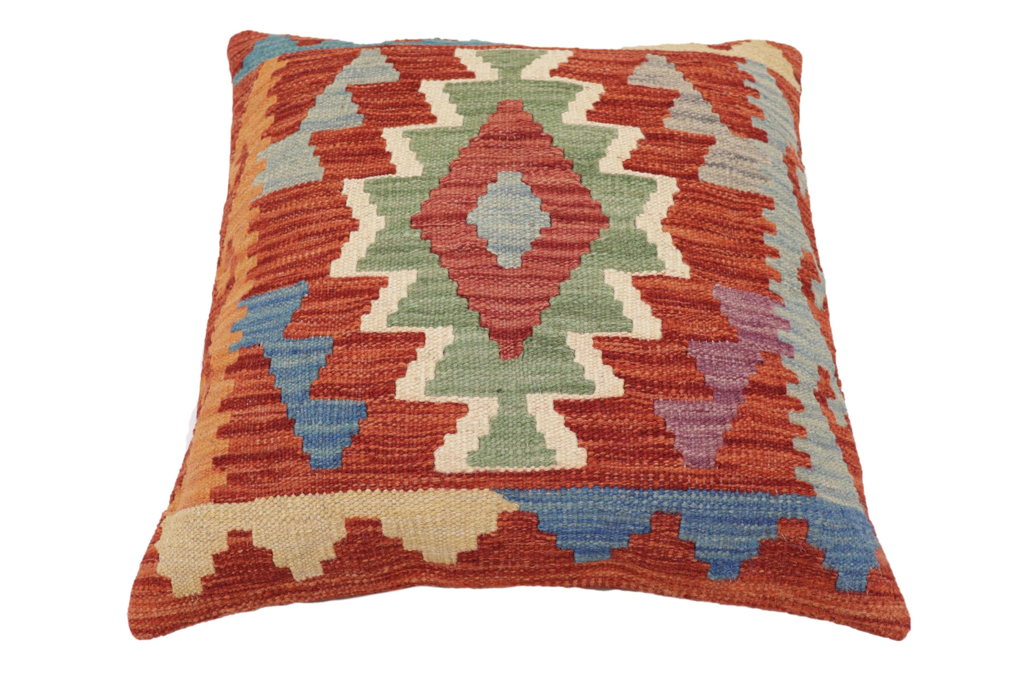 Bohemian Mcknight Turkish Hand-Woven Kilim Pillow
