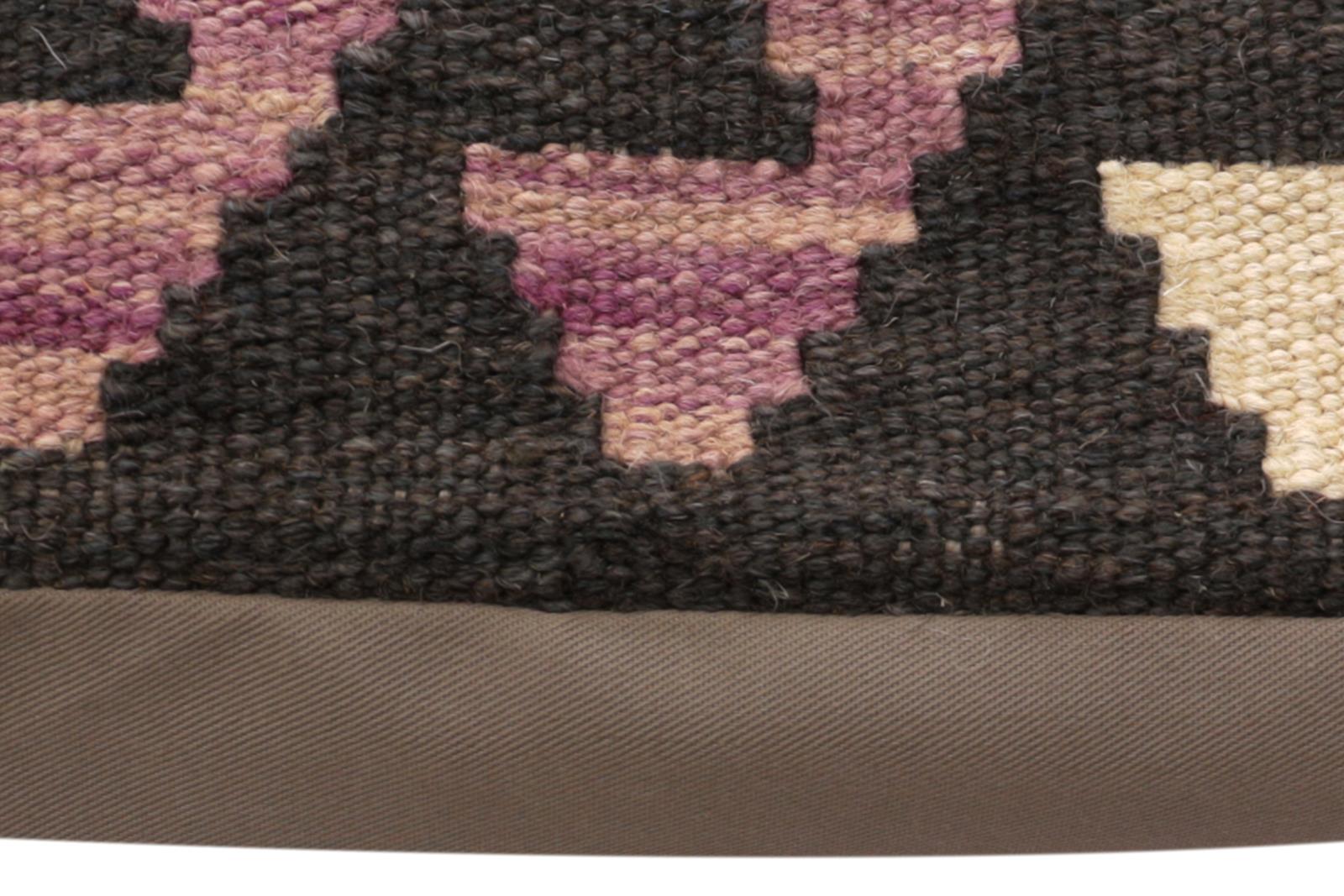 handmade Traditional Pillow Blue Beige Hand-Woven SQUARE 100% WOOL  Hand woven turkish pillow  PILLOW