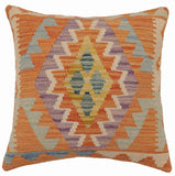 Rustic Faulkner Turkish Hand-Woven Kilim Pillow
