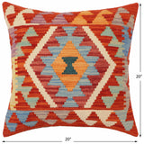 Bohemian Owens Turkish Hand-Woven Kilim Pillow