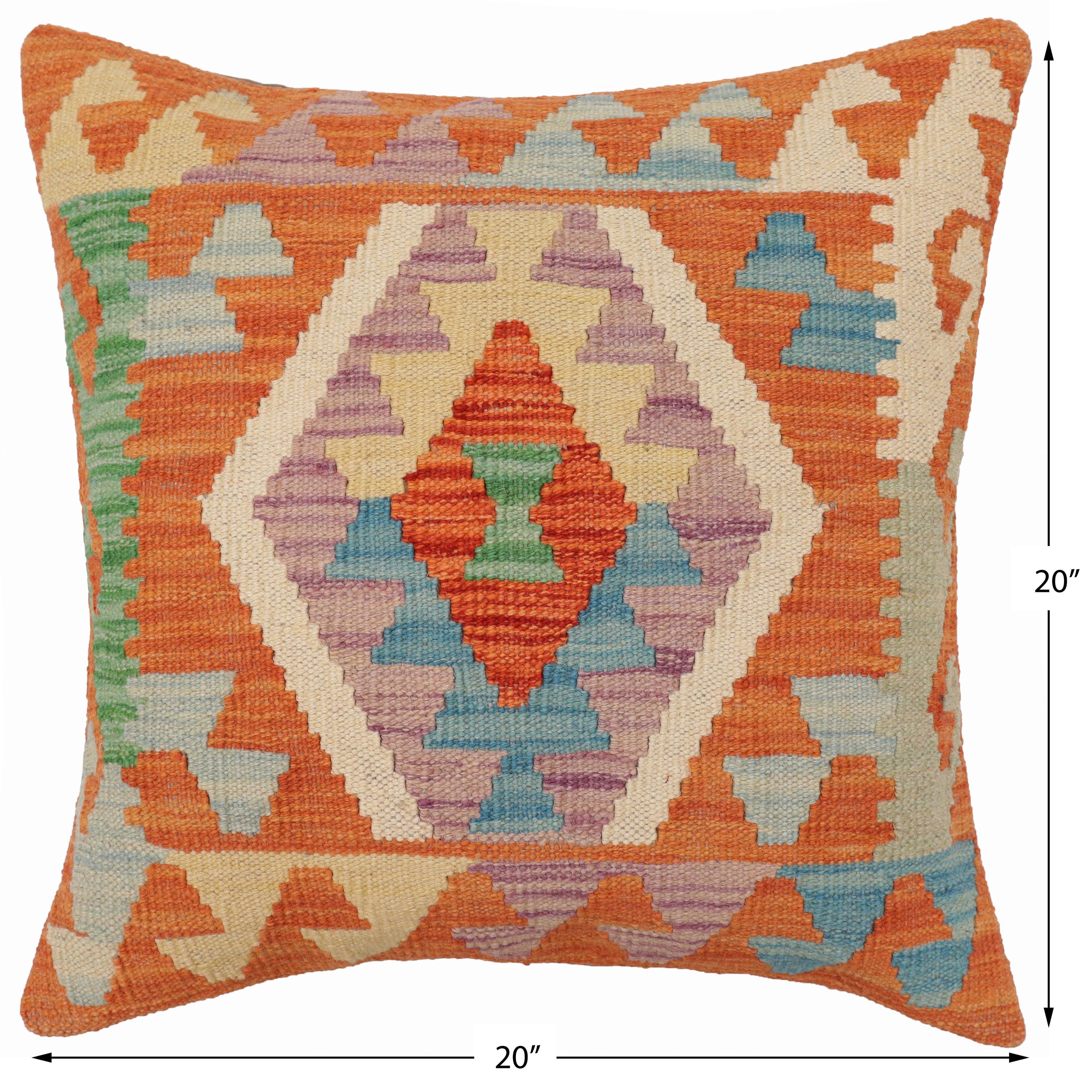 Tribal Aguilar Turkish Hand-Woven Kilim Pillow