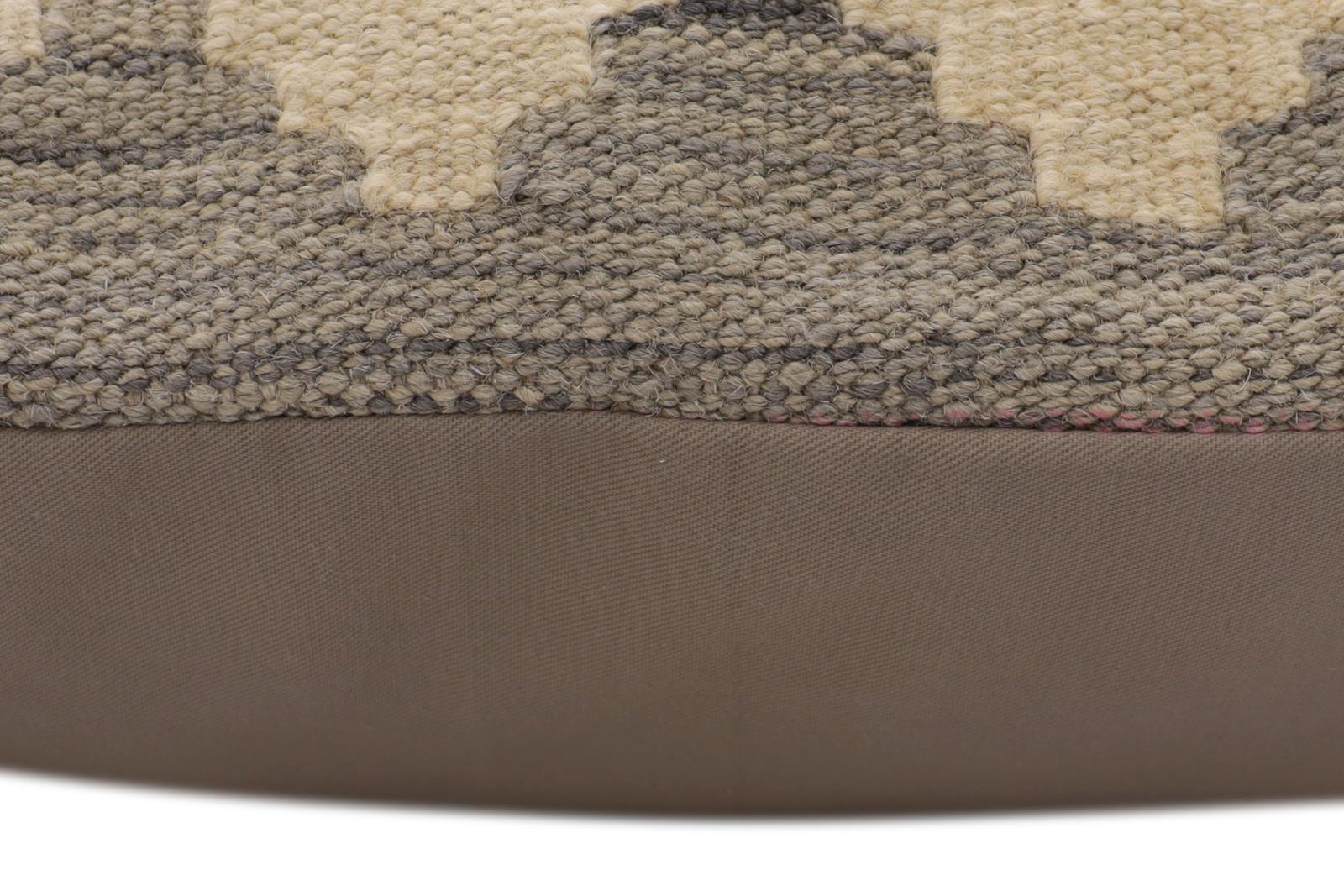 handmade Traditional Pillow Rust Blue Hand-Woven SQUARE 100% WOOL  Hand woven turkish pillow  PILLOW