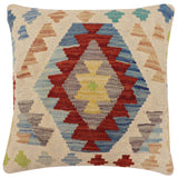 Rustic Hensley Turkish Hand-Woven Kilim Pillow