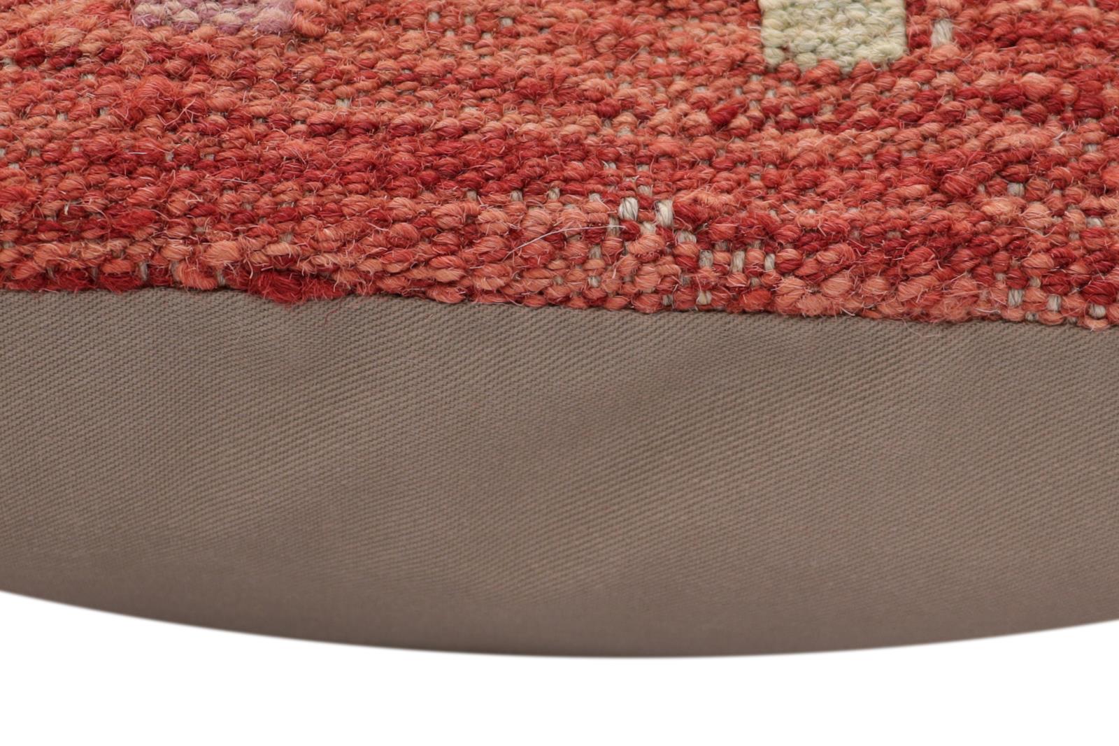 handmade Traditional Pillow Red Blue Hand-Woven SQUARE 100% WOOL Hand woven turkish pillow2' x 2'