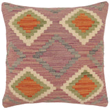 Rustic Griffin Turkish Hand-Woven Kilim Pillow