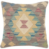 Rustic Underwoo Turkish Hand-Woven Kilim Pillow