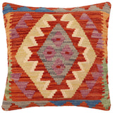 Southwestern West Turkish Hand-Woven Kilim Pillow