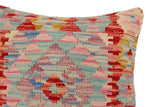 handmade Traditional Pillow Red Beige Hand-Woven SQUARE 100% WOOL  Hand woven turkish pillow  2 x 2