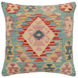 Southwestern Robin Turkish Hand-Woven Kilim Pillow