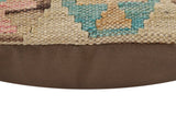 handmade Traditional Pillow Beige Red Hand-Woven SQUARE 100% WOOL  Hand woven turkish pillow  2 x 2
