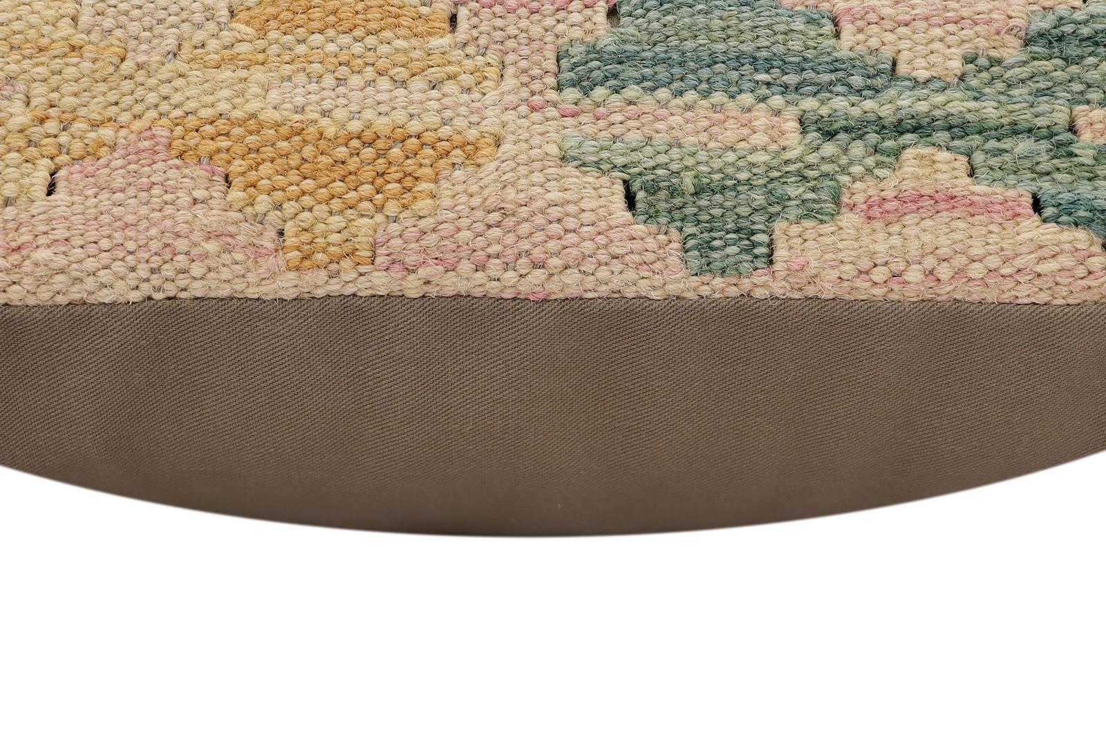 handmade Traditional Pillow Red Blue Hand-Woven SQUARE 100% WOOL Hand woven turkish pillow2' x 2'