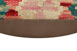 handmade Traditional Pillow Red Blue Hand-Woven SQUARE 100% WOOL  Hand woven turkish pillow  2 x 2
