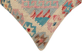 handmade Traditional Pillow Blue Red Hand-Woven SQUARE 100% WOOL  Hand woven turkish pillow  2 x 2