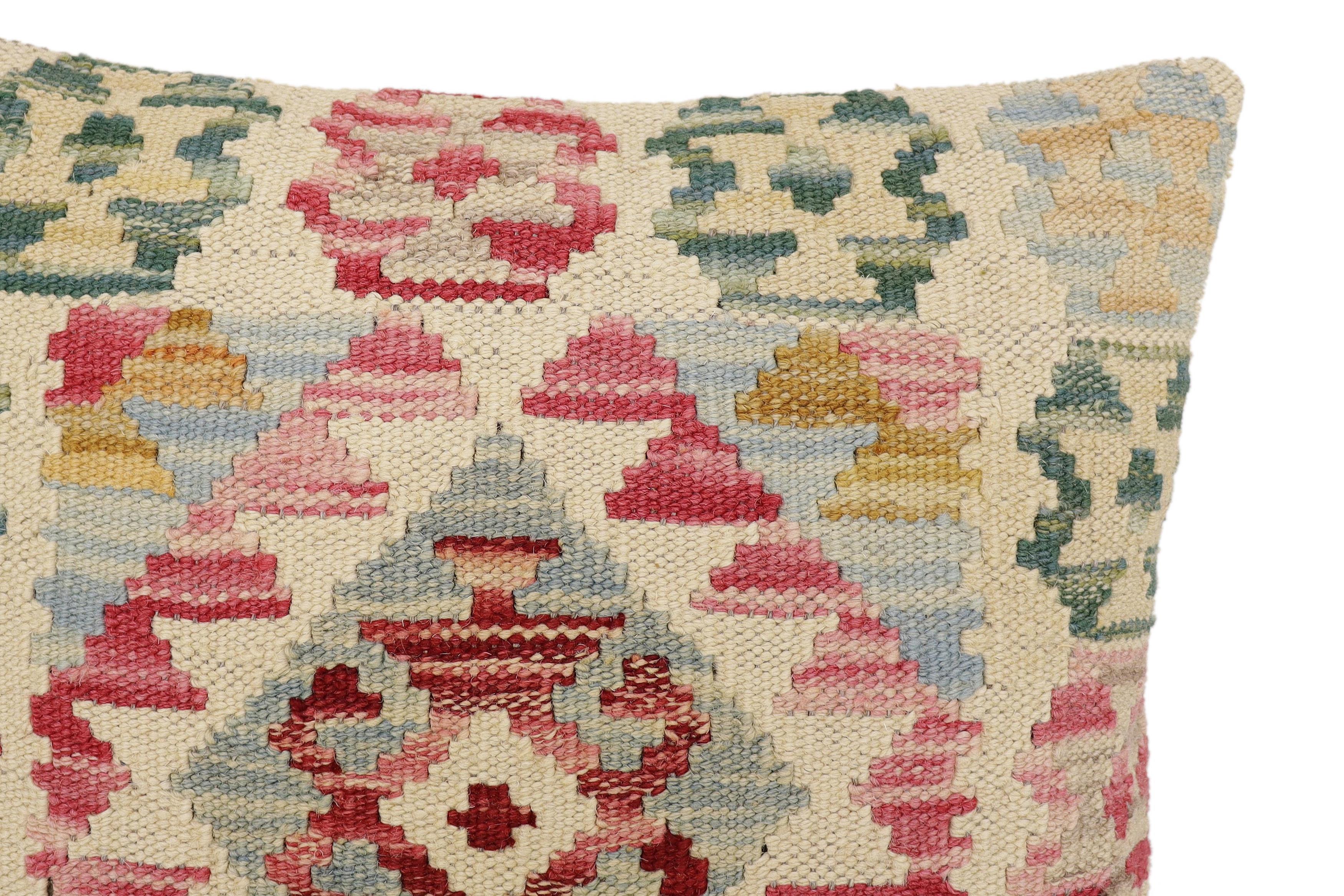 Tribal Everhart Turkish Hand-Woven Kilim Pillow