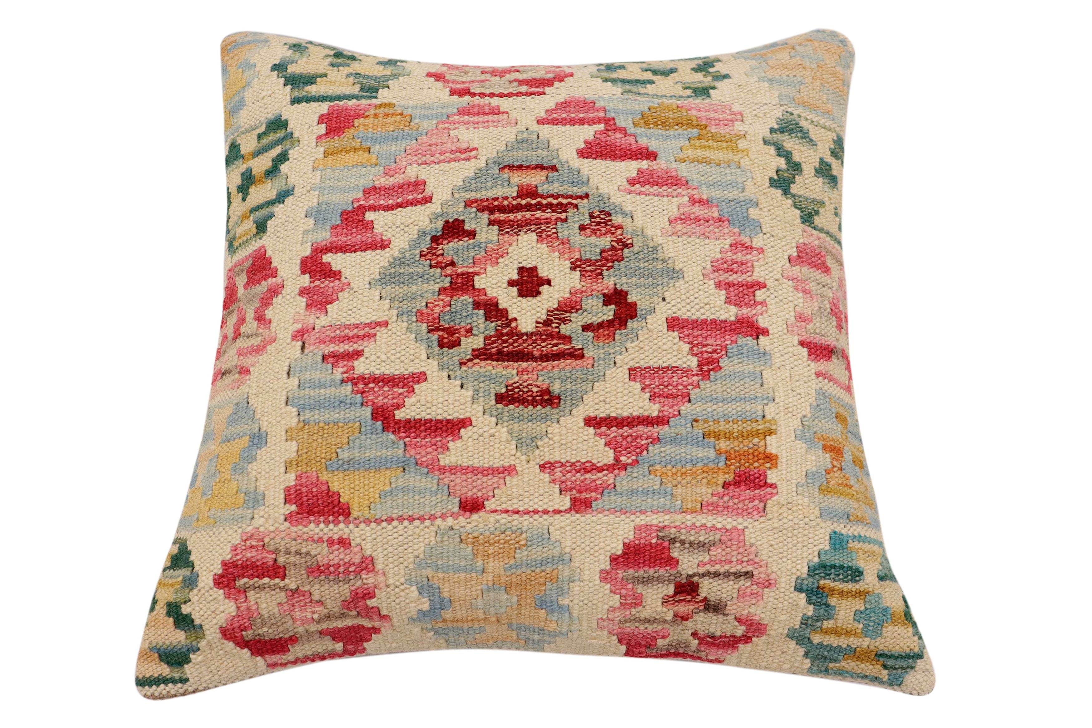 Tribal Everhart Turkish Hand-Woven Kilim Pillow