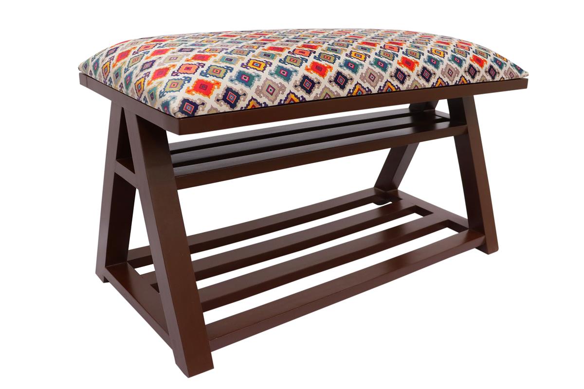 handmade Traditional Shoe Rack Beige Blue Hand-made RECTANGLE VELVET area rug  36'' x 18'' x 22''