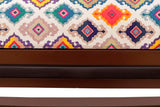 handmade Traditional Shoe Rack Beige Blue Hand-made RECTANGLE VELVET area rug