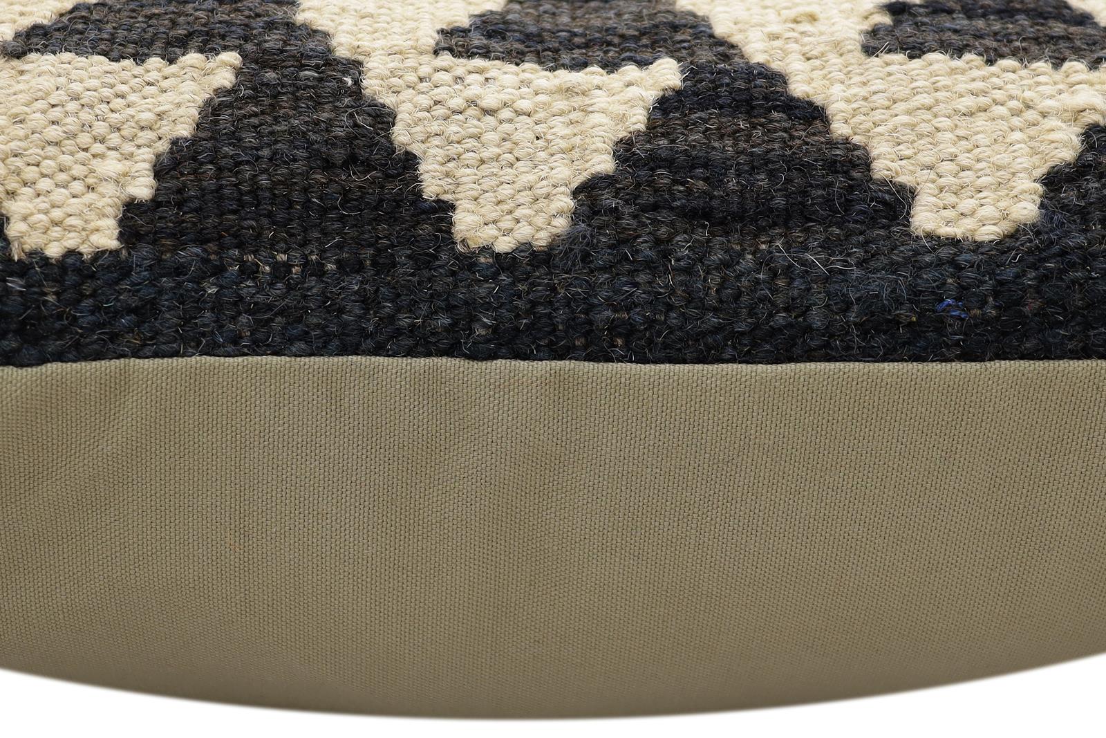 handmade Traditional Pillow Red Black Hand-Woven SQUARE 100% WOOL Hand woven turkish pillow2' x 2'