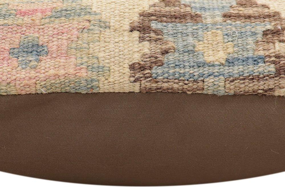 handmade Traditional Pillow Red Blue Hand-Woven SQUARE 100% WOOL Hand woven turkish pillow2' x 2'