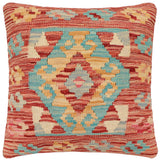 Rustic Lorenza Turkish Hand-Woven Kilim Pillow