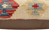 handmade Traditional Pillow Red Blue Hand-made SQUARE 100% WOOL  Hand woven turkish pillow  2 x 2