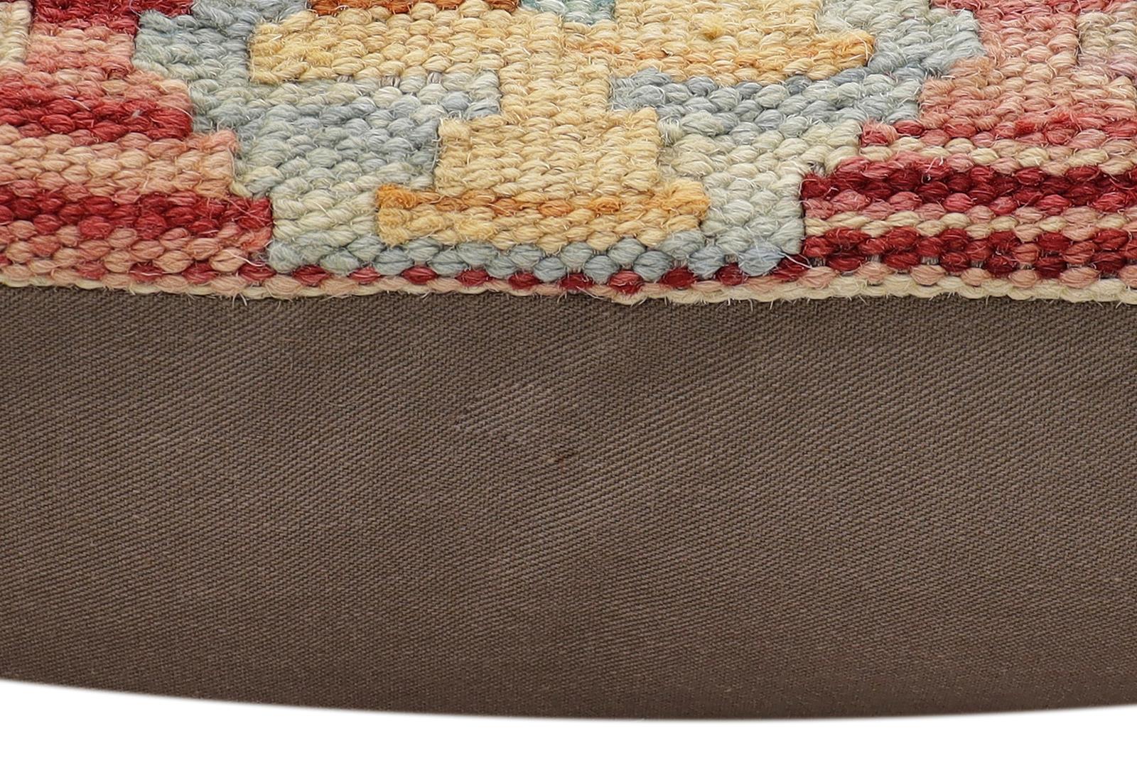 handmade Traditional Pillow Red Blue Hand-made SQUARE 100% WOOL  Hand woven turkish pillow  2 x 2