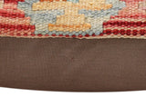 handmade Traditional Pillow Red Blue Hand-made SQUARE 100% WOOL  Hand woven turkish pillow  2 x 2
