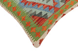 handmade Traditional Pillow Rust Blue Hand-made SQUARE 100% WOOL Hand woven turkish pillow2' x 2'