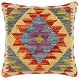 Boho Chic Alethea Turkish Hand-Woven Kilim Pillow