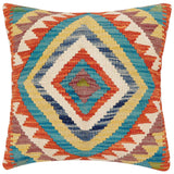 Rustic Woodward Turkish Hand-Woven Kilim Pillow