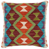Tribal Delaney Turkish Hand-Woven Kilim Pillow