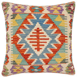 Rustic Murdoch Turkish Hand-Woven Kilim Pillow