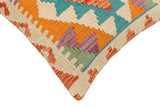 handmade Traditional Pillow Rust Blue Hand-Woven SQUARE 100% WOOL Hand woven turkish pillow2' x 2'