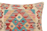handmade Traditional Pillow Red Blue Hand-Woven SQUARE 100% WOOL  Hand woven turkish pillow  2 x 2