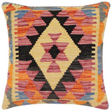 Rustic Melville Turkish Hand-Woven Kilim Pillow