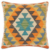 Boho Chic Mather Turkish Hand-Woven Kilim Pillow