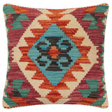 Bohemian Childs Turkish Hand-Woven Kilim Pillow