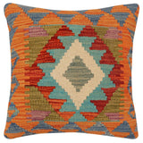 Bohemian Gannon Turkish Hand-Woven Kilim Pillow